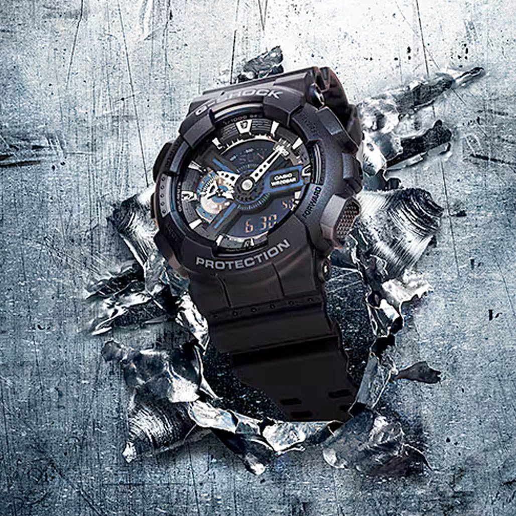 Casio G-Shock GA-110 Series in Black #GA110-1B — Long Island Watch