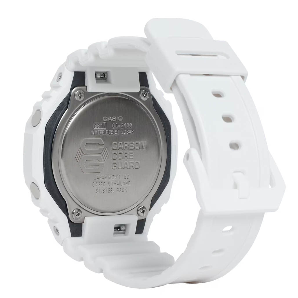 Casio G-Shock 2100 Series in White #GA2100-7A — Long Island Watch