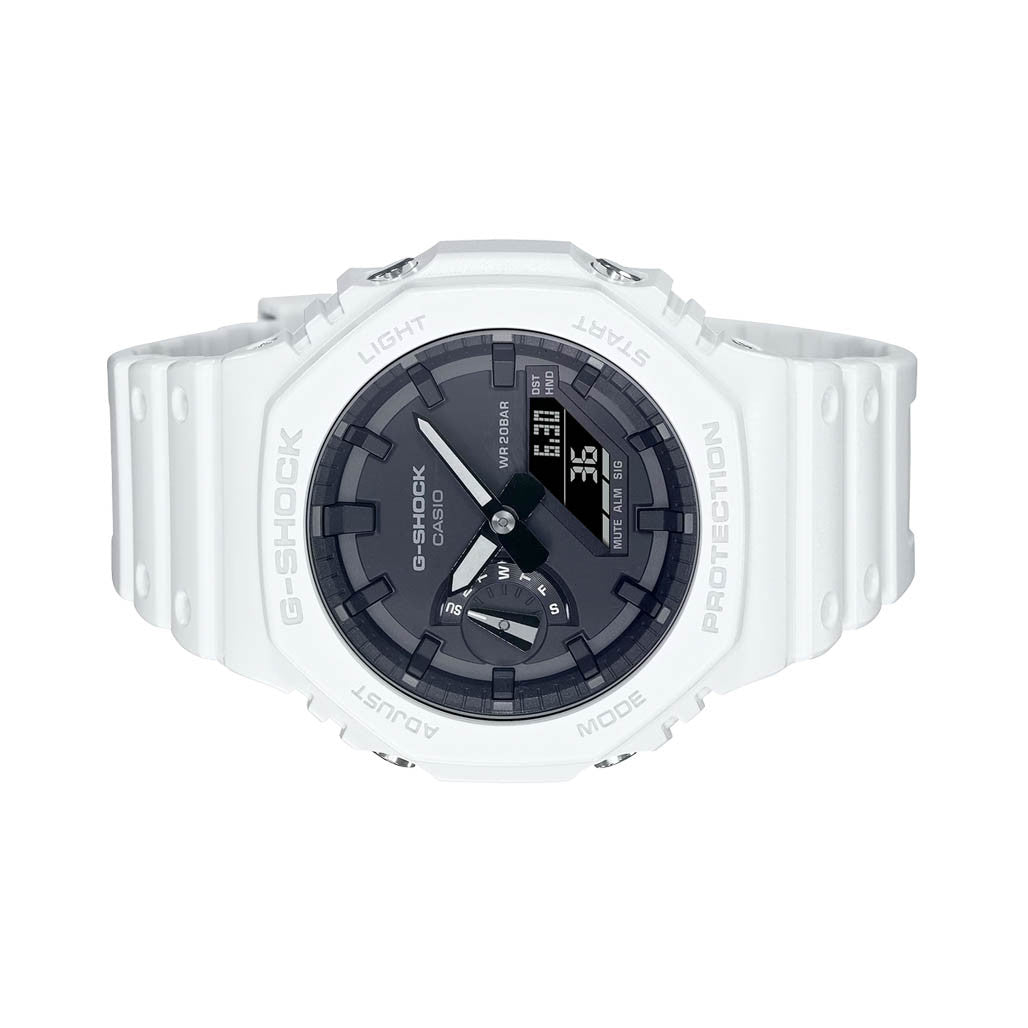 Casio G-Shock 2100 Series in White #GA2100-7A — Long Island Watch