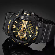 Casio G-Shock GA-400 Series in Black and Gold #GA400GB-1A9