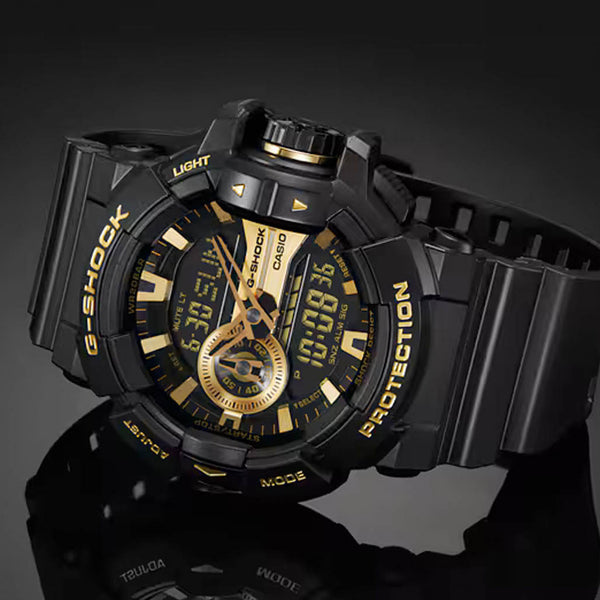 Casio G-Shock GA-400 Series in Black and Gold #GA400GB-1A9
