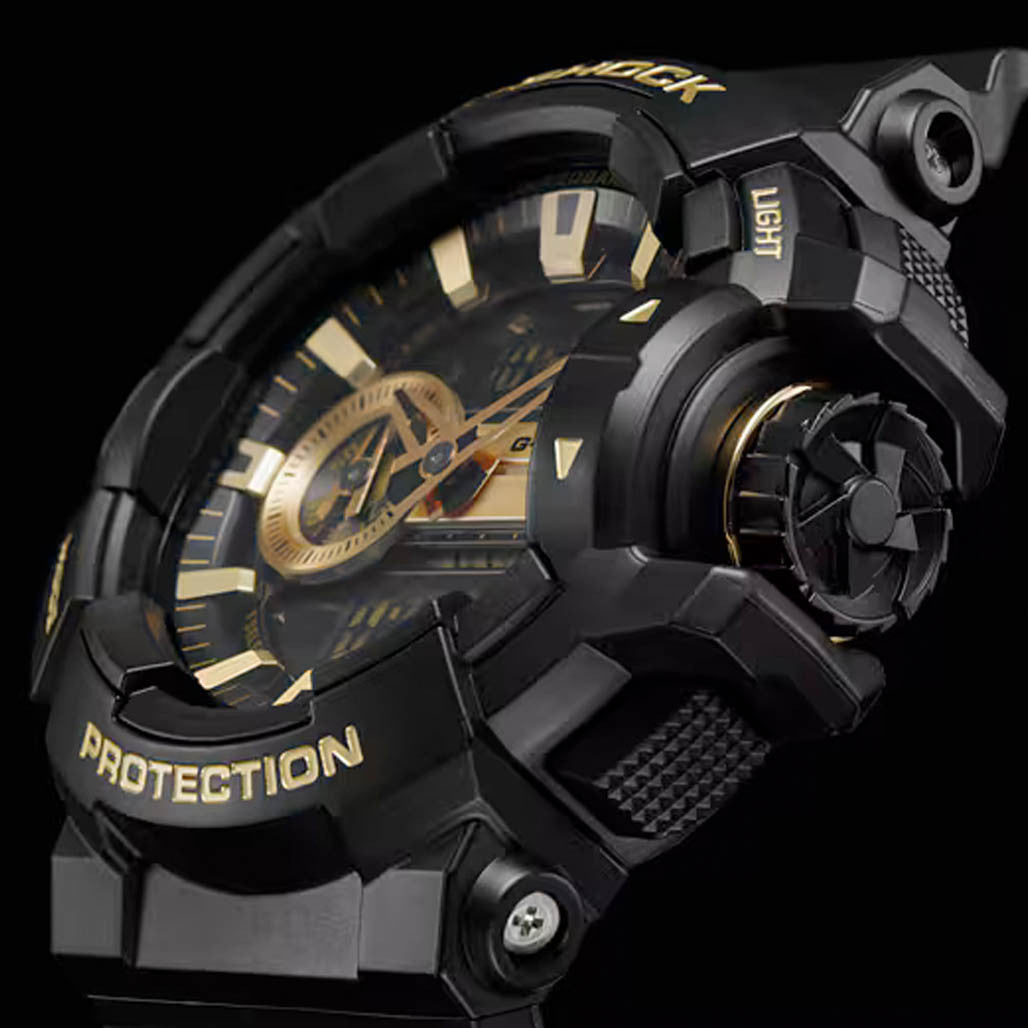 Casio G-Shock GA-400 Series in Black and Gold #GA400GB-1A9 — Long