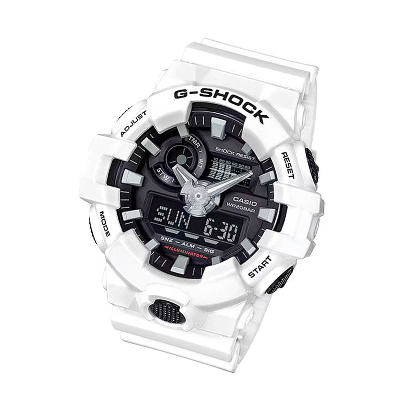 Casio G-Shock GA-100 Series in White #GA700-7A