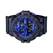 Casio G-Shock GA-700 Series in Black and Purple #GA700VB-1A