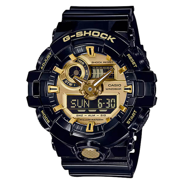 Casio G-Shock GA-700 Series in Black and Gold #GA710GB-1A