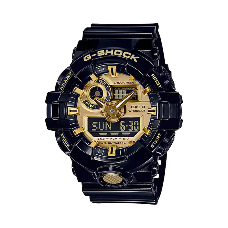 Casio G-Shock GA-700 Series in Black and Gold #GA710GB-1A