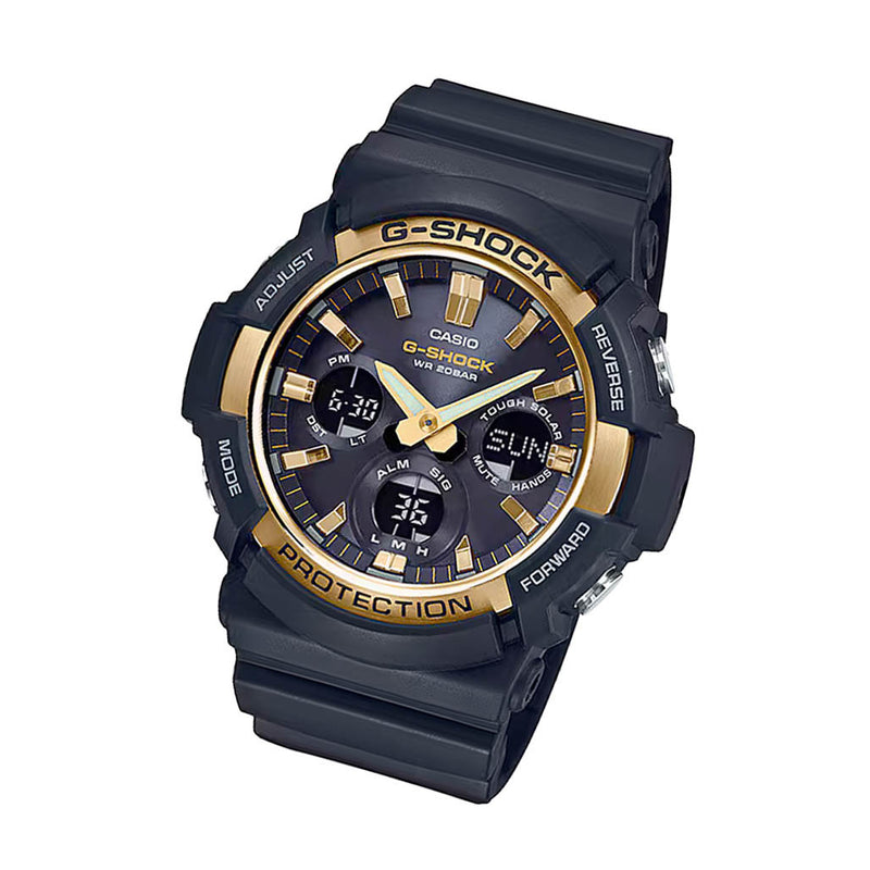 Casio G-Shock GAS-100 Series in Black and Gold #GAS100G-1A