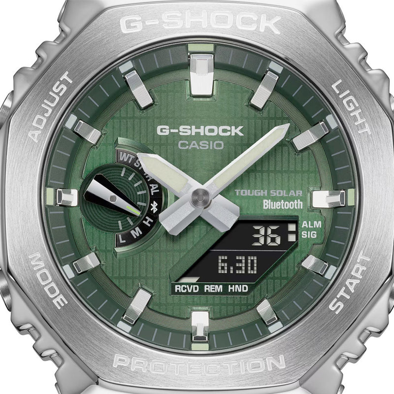 Casio G-Shock G-Steel 2100 Series with Green Dial #GBM2100A-1A3