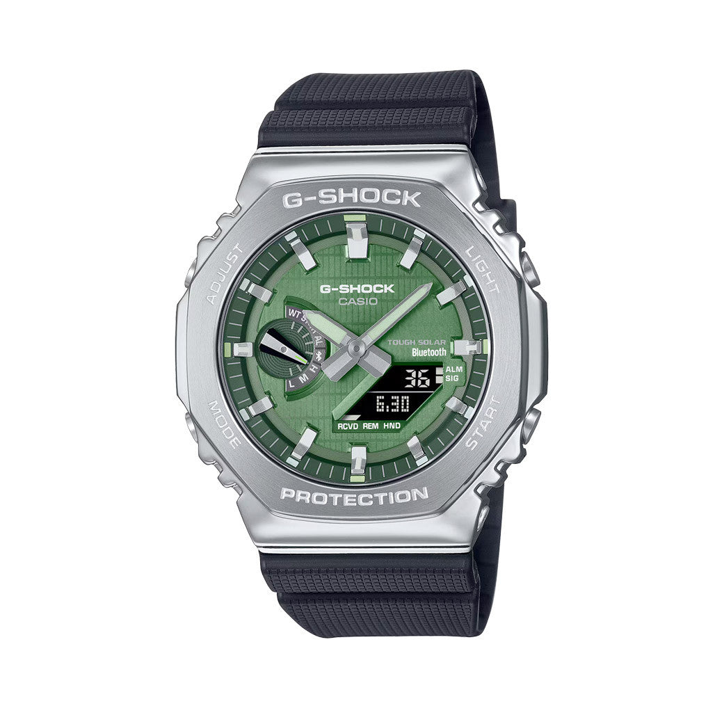 Casio G-Shock G-Steel 2100 Series with Green Dial #GBM2100A-1A3