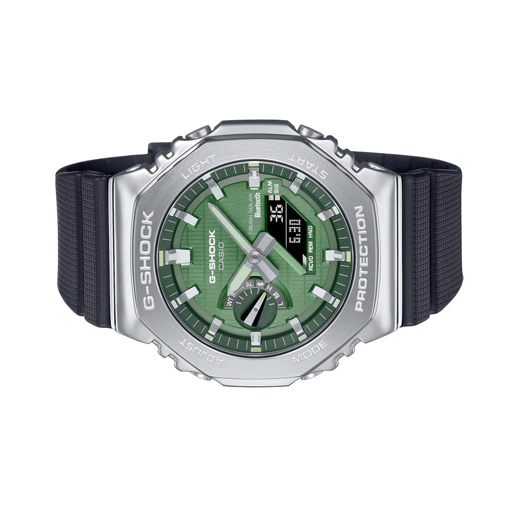 Casio G-Shock G-Steel 2100 Series with Green Dial #GBM2100A-1A3