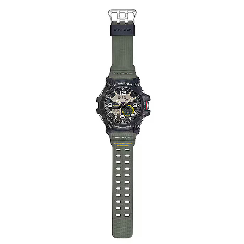 Casio G-Shock MUDMASTER in Black and Green #GG1000-1A3 — Long