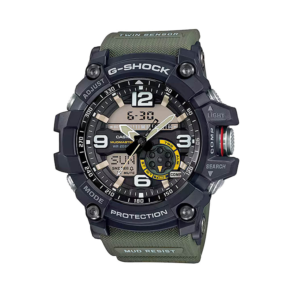 Casio G-Shock MUDMASTER in Black and Green #GG1000-1A3 — Long