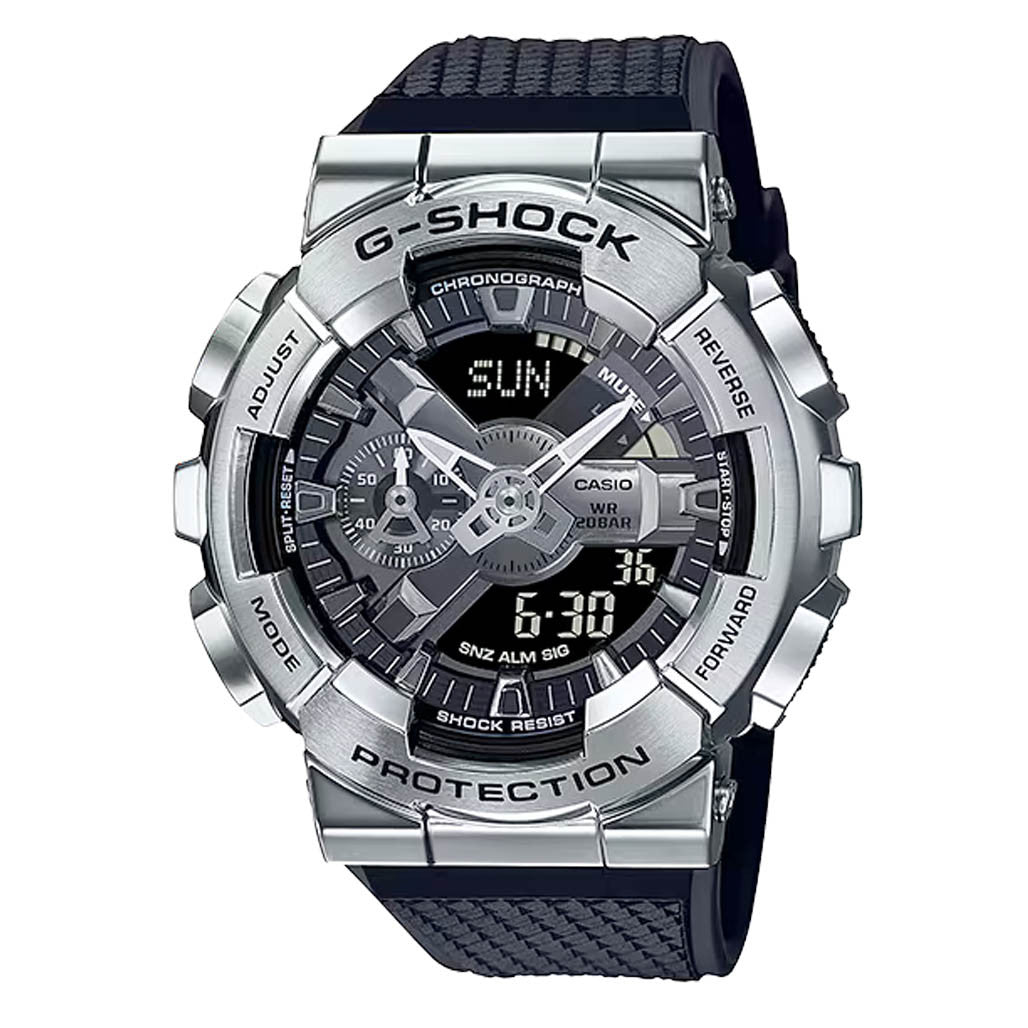 Casio G-Shock GM-110 Series in Silver #GM110-1A — Long Island Watch
