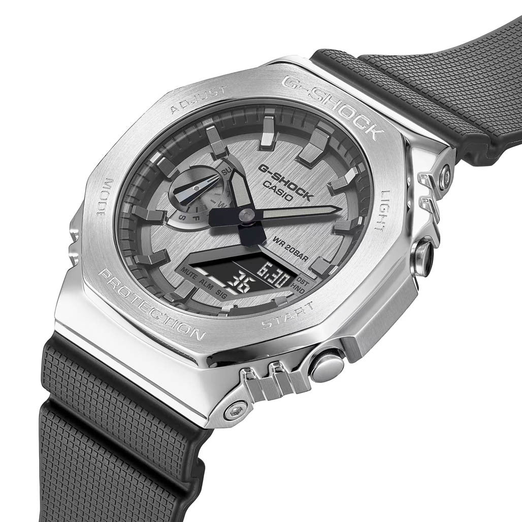 【美品】CASIO G-SHOCK GM-2100シルバー！ Casio G-Shock 