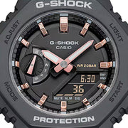 Casio G-Shock Women in Black and Rose Gold #GMAS2100-1A
