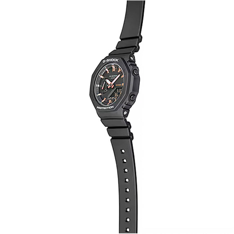 Casio G-Shock Women in Black and Rose Gold #GMAS2100-1A