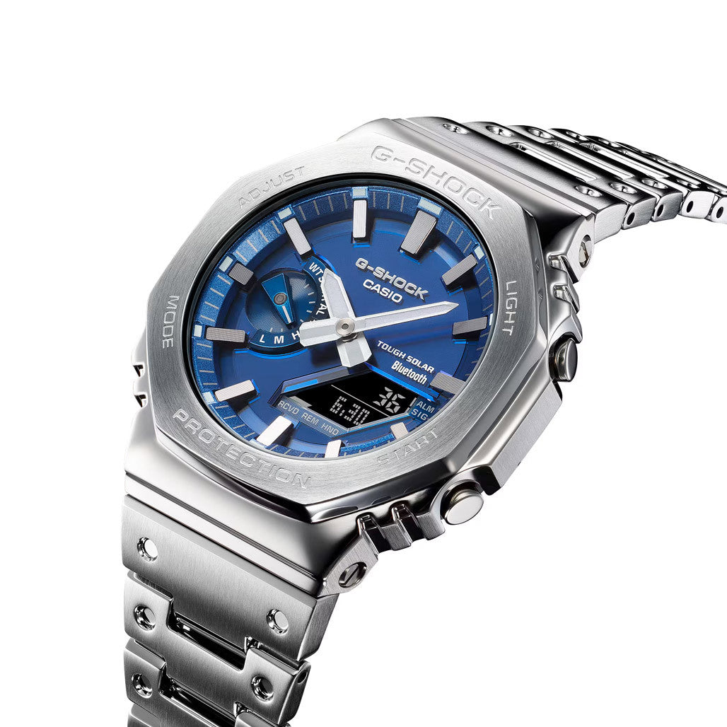 Casio G-Shock Full Metal 2100 Series with Blue Dial #GMB2100AD-2A