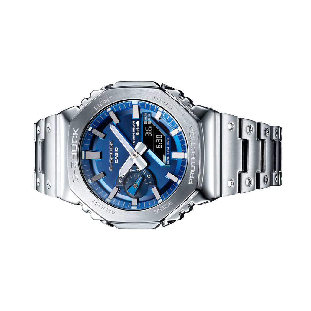 Casio G-Shock Full Metal 2100 Series with Blue Dial #GMB2100AD-2A