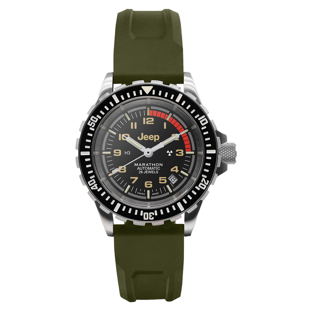 グランラグゼ Jeep x Marathon 41mm Rubicon GSAR Swiss Automatic Dive Watch