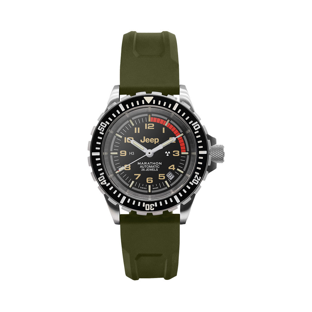 洋楽 JOURNEY RUBICON SC-9447-21 Jeep x Marathon 41mm Rubicon GSAR Swiss Automatic Dive Watch