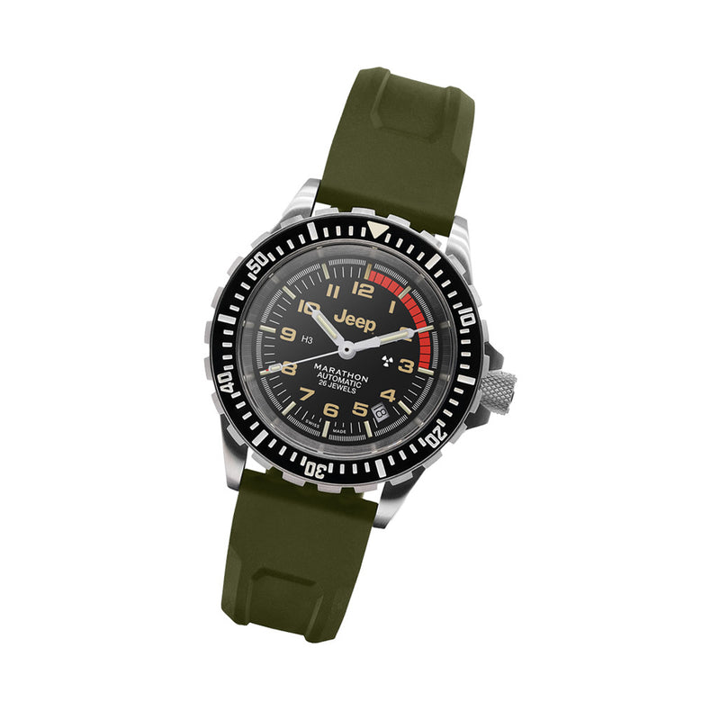 Jeep x Marathon 41mm Rubicon GSAR Swiss Automatic Dive Watch #WW194006SS-4101