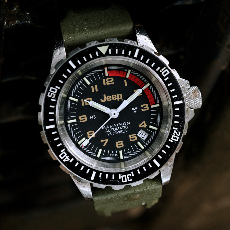 Jeep x Marathon 41mm Rubicon GSAR Swiss Automatic Dive Watch #WW194006SS-4101