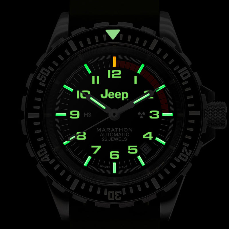 Jeep x Marathon 41mm Rubicon GSAR Swiss Automatic Dive Watch #WW194006SS-4101