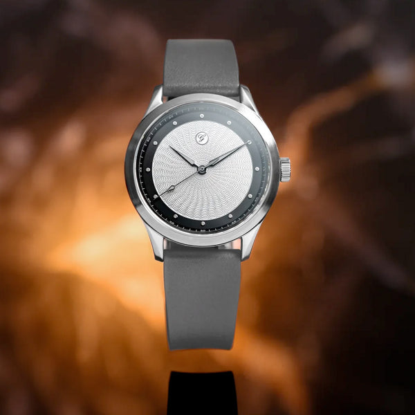 Galvin Loimu Frost Tuxedo Watch on Rubber Strap #GVN-03