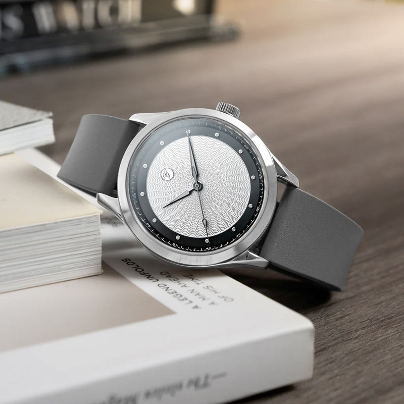 Galvin Loimu Frost Tuxedo Watch on Rubber Strap #GVN-03