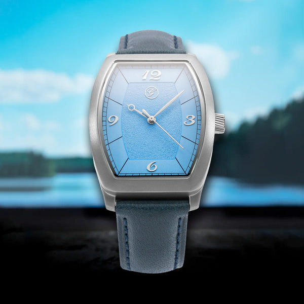 Galvin Suvi Lake on Blue Leather Strap #GVN-09