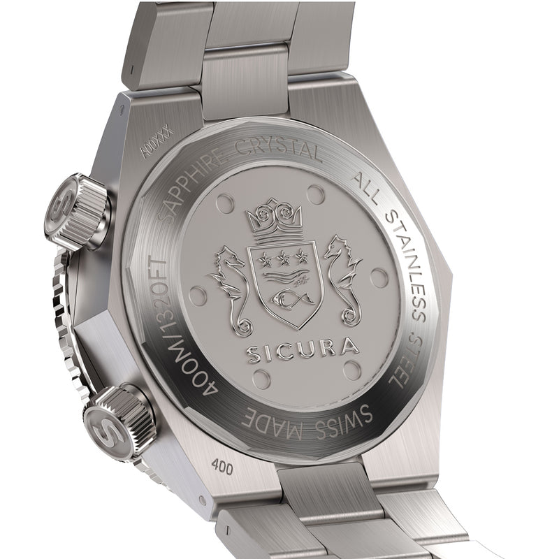 Sicura Hexa 400 Dive Watch with Blue Dial #H400.SS.A.40ATM.02.SS