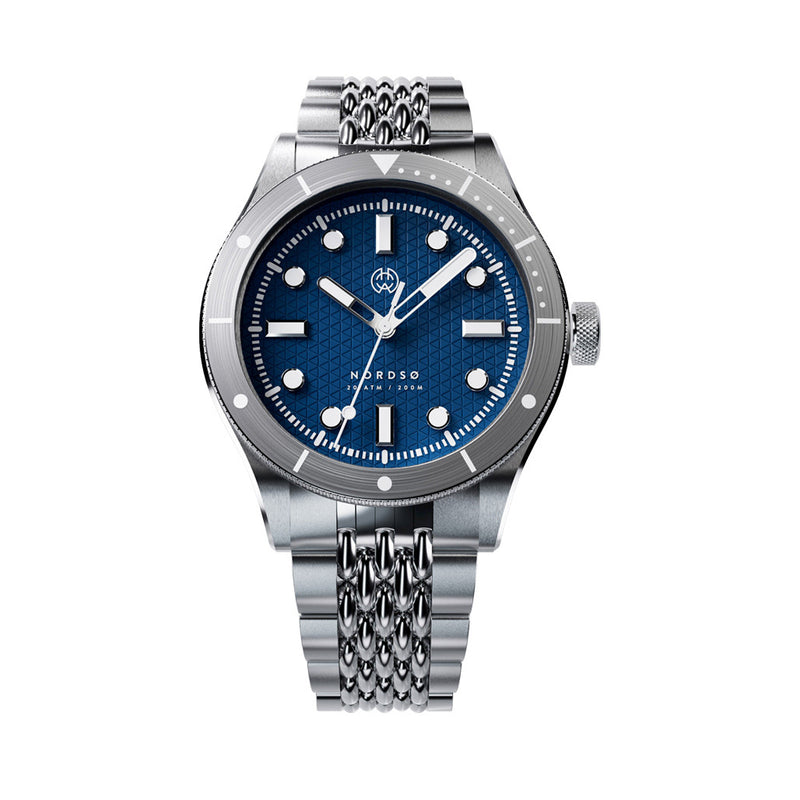 Henry Archer Nordso Automatic Dive Watch with Celestial Blue 316 Dial #HAC-NOR-CB3-BOR