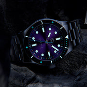 Henry Archer Nordso DLC Automatic Watch with Cosmic Purple Dial #HAC-NOR-CPD-3LI