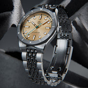 Henry Archer Nordso Automatic Dive Watch with Ecru Sepia 316 Dial #HAC-NOR-ES3-BOR