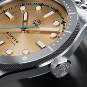 Henry Archer Nordso Automatic Dive Watch with Ecru Sepia 316 Dial #HAC-NOR-ES3-BOR