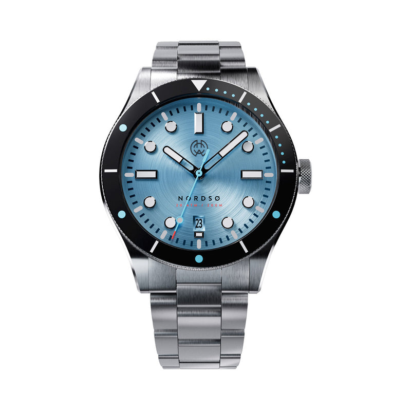 Henry Archer Nordso Automatic Dive Watch with Glacier Cyan Dial #HAC-NOR-GLC-3LI