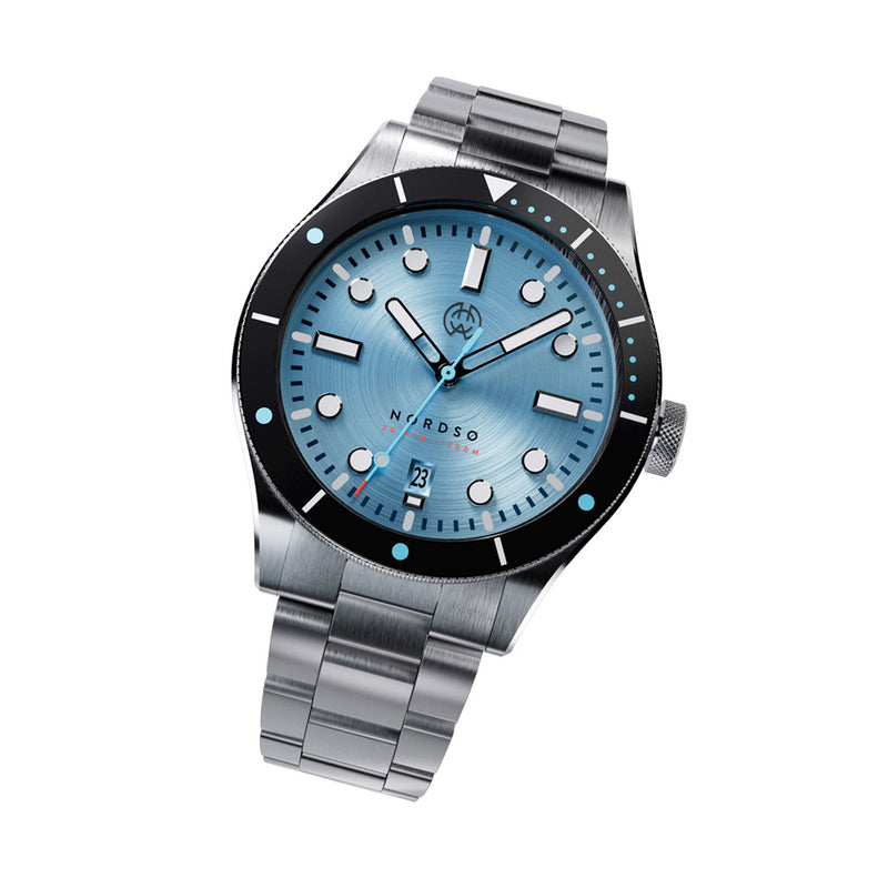 Henry Archer Nordso Automatic Dive Watch with Glacier Cyan Dial #HAC-NOR-GLC-3LI