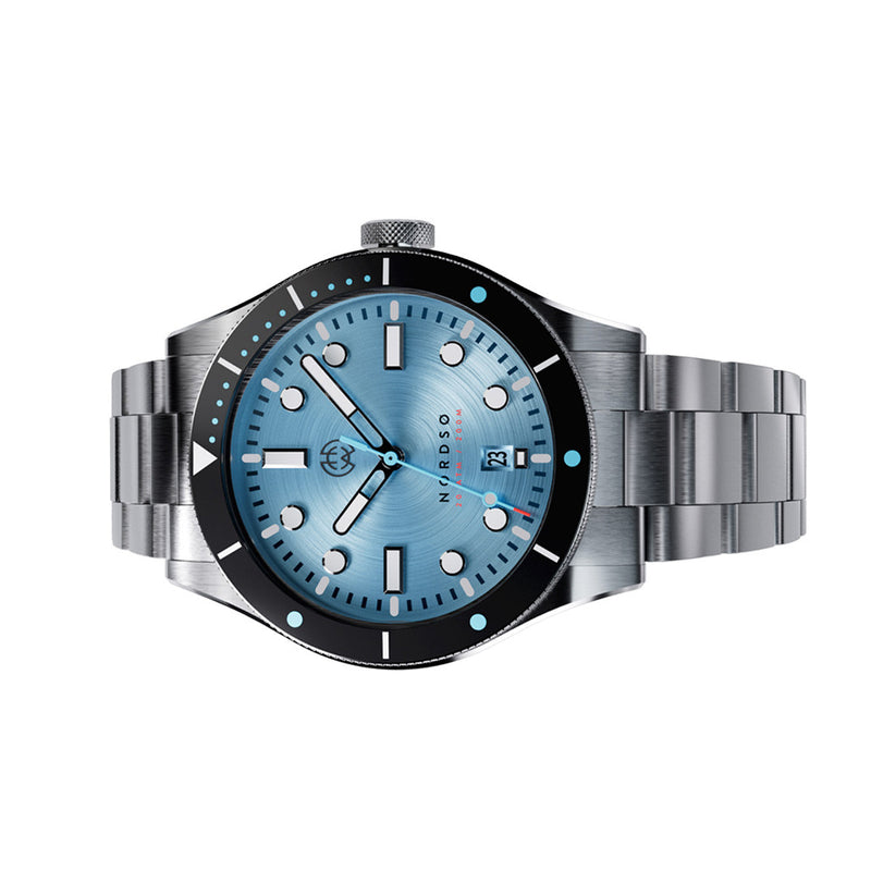 Henry Archer Nordso Automatic Dive Watch with Glacier Cyan Dial #HAC-NOR-GLC-3LI
