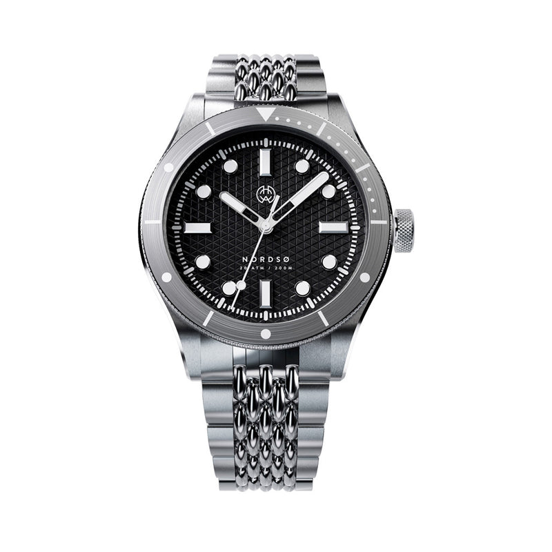Henry Archer Nordso Automatic Dive Watch with Midnat 316 Dial #HAC-NOR-MID-BOR