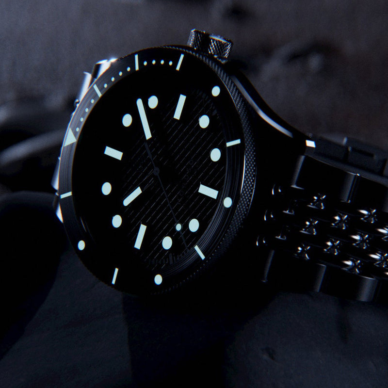 Henry Archer Nordso Automatic Dive Watch with Midnat 316 Dial #HAC-NOR-MID-BOR