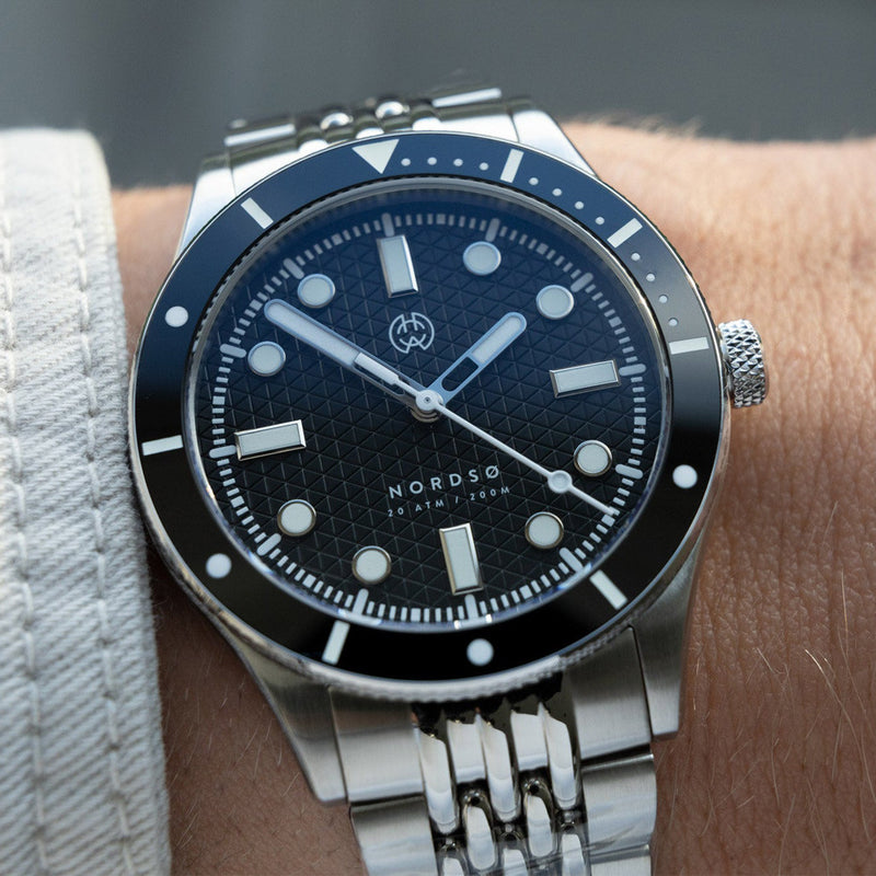 Henry Archer Nordso Automatic Dive Watch with Midnat 316 Dial #HAC-NOR-MID-BOR