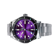 Henry Archer Nordso Automatic Dive Watch with Neon Purple Dial #HAC-NOR-NE3-3LI