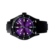 Henry Archer Nordso DLC Automatic Watch with Neon Purple Dial #HAC-NOR-NED-3LI