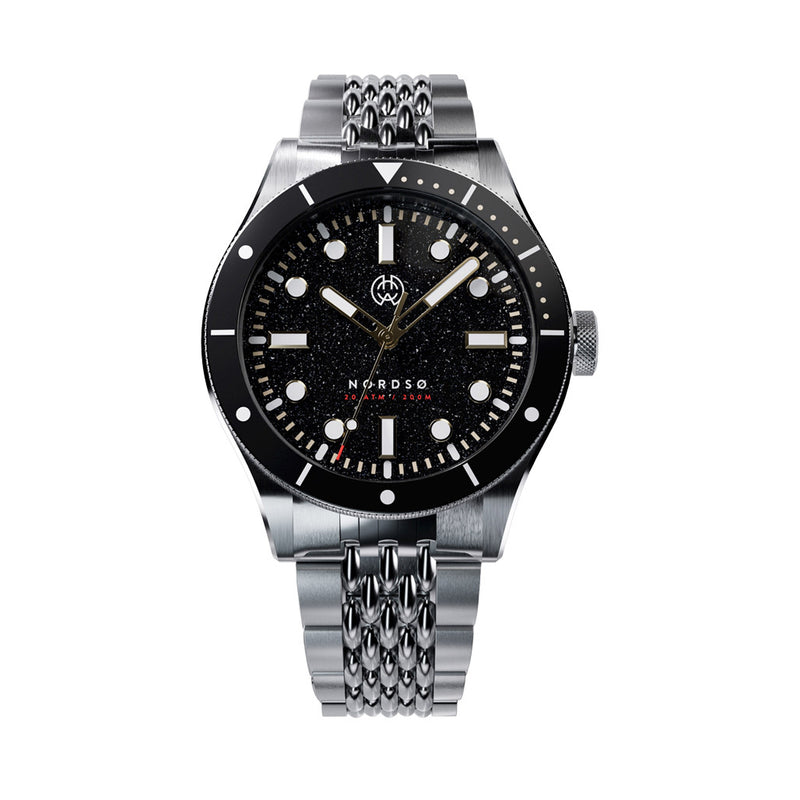 Henry Archer Nordso Aventurine Automatic Watch with Raven Dial #HAC-NOR-RAA-BOR