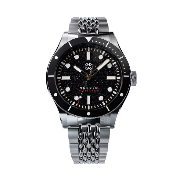 Henry Archer Nordso Aventurine Automatic Watch with Raven Dial #HAC-NOR-RAA-BOR