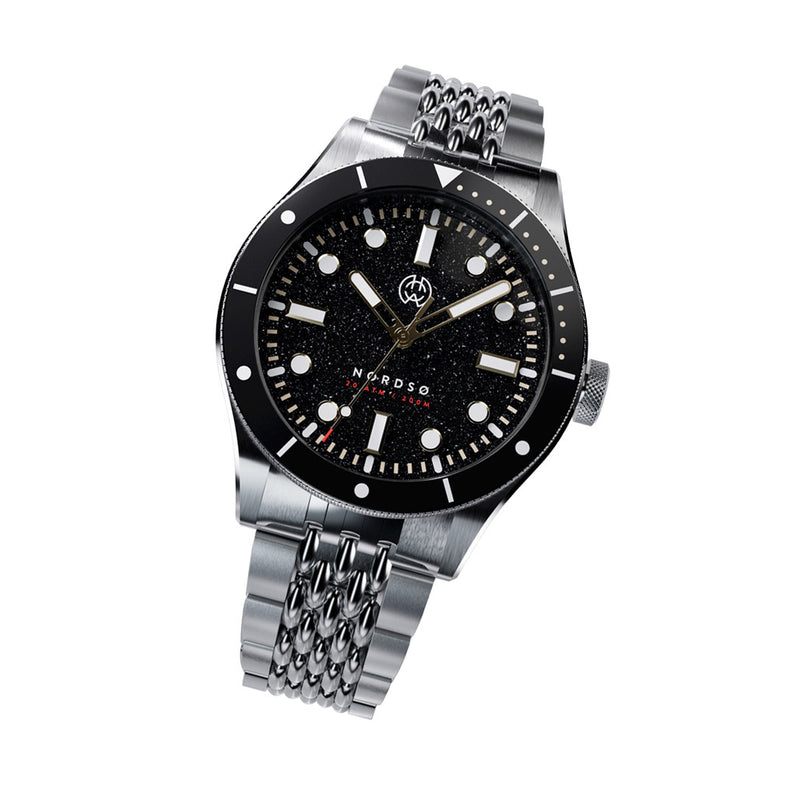 Henry Archer Nordso Aventurine Automatic Watch with Raven Dial #HAC-NOR-RAA-BOR