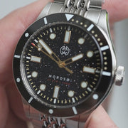 Henry Archer Nordso Aventurine Automatic Watch with Raven Dial #HAC-NOR-RAA-BOR