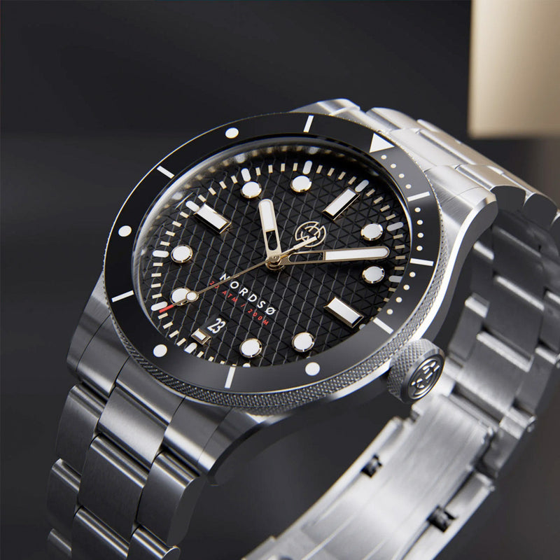 Henry Archer Nordso Automatic Watch with Raven Black Dial #HAC-NOR-RVN-3LI