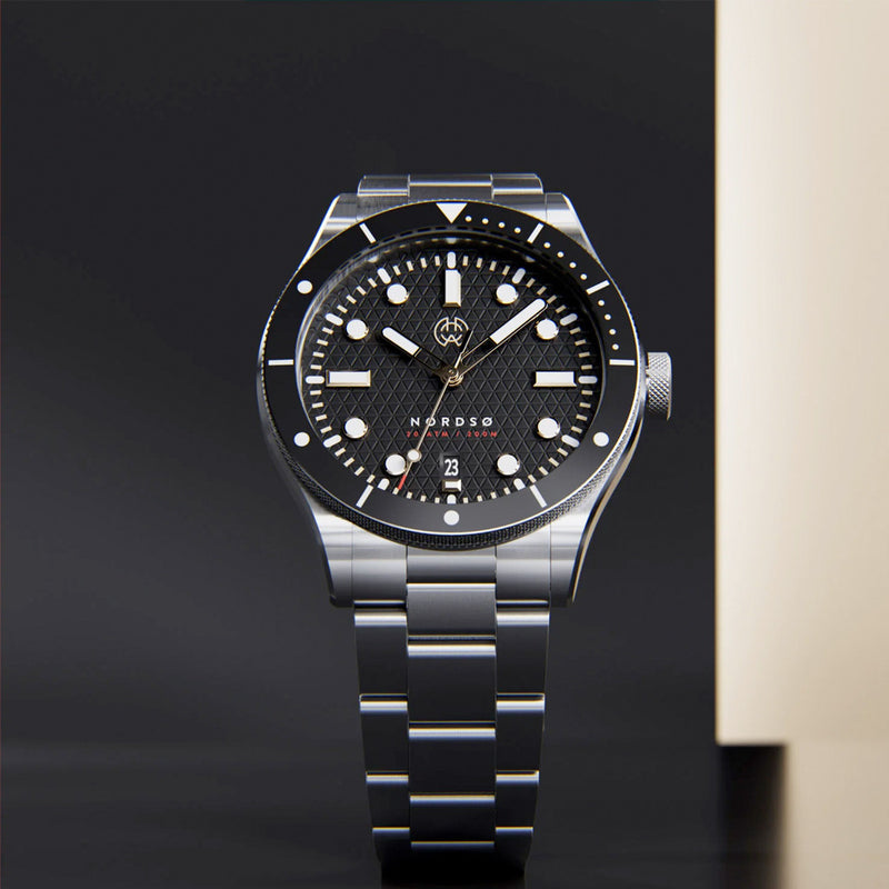 Henry Archer Nordso Automatic Watch with Raven Black Dial #HAC-NOR-RVN-3LI