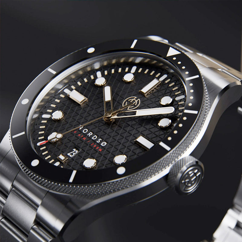 Henry Archer Nordso Automatic Watch with Raven Black Dial #HAC-NOR-RVN-3LI